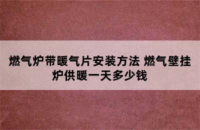 燃气炉带暖气片安装方法 燃气壁挂炉供暖一天多少钱